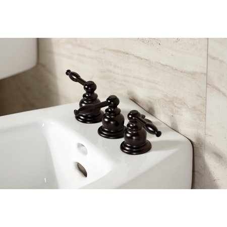 Kingston Brass ThreeHandle Bidet Faucet, Oil Rubbed Bronze KB325KL